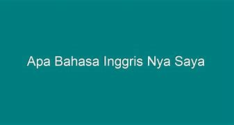 Apa Bahasa Inggris Nya Kamulah Satu Satunya